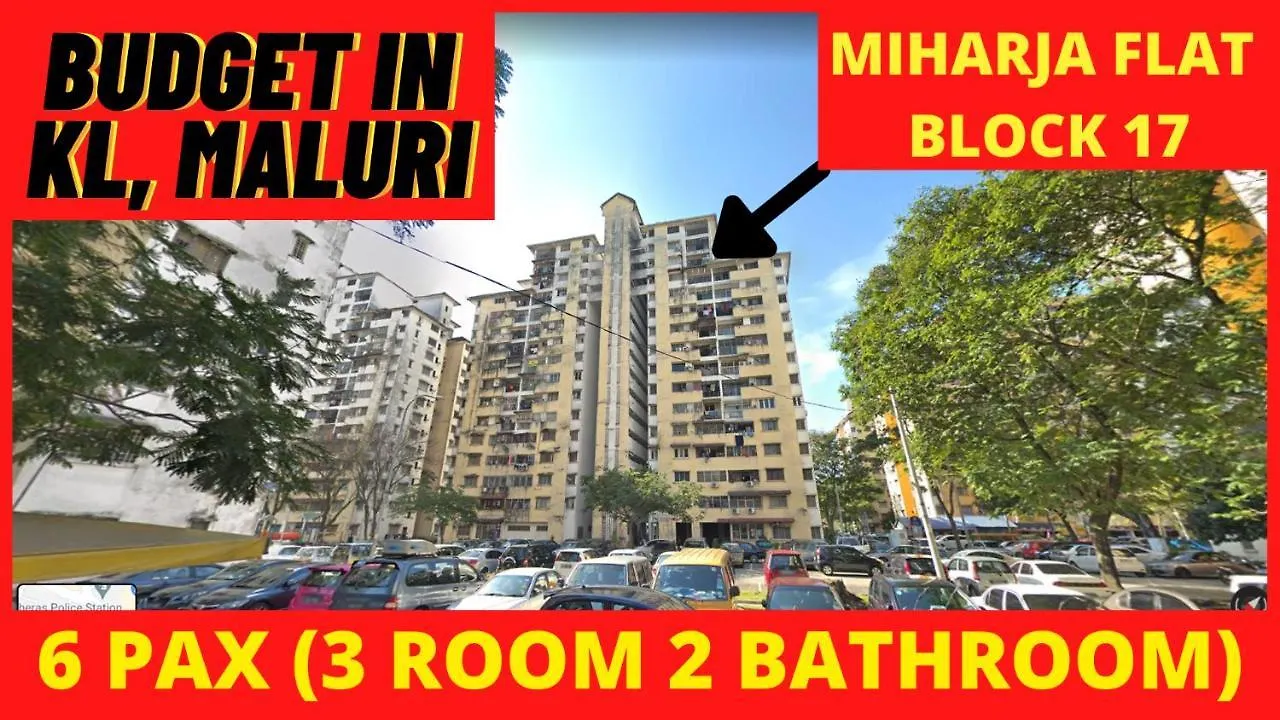 Budget Kl Maluri Flat Miharja Blok 17 Wifi Free 3Bedroom 2Bathroom Kuala Lumpur